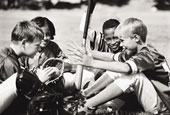 kids playing baseball